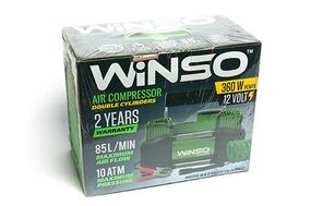 Компресор автомобільний 10 Атм, 85 л/хв. 2-цил-ра 360 Вт., Кабель 3 м, шланг 5,7 м., спускний клапан