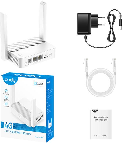 Маршрутизатор Cudy LT300, N300 Wi-Fi 4G LTE Cat4  Router | Зображення 3