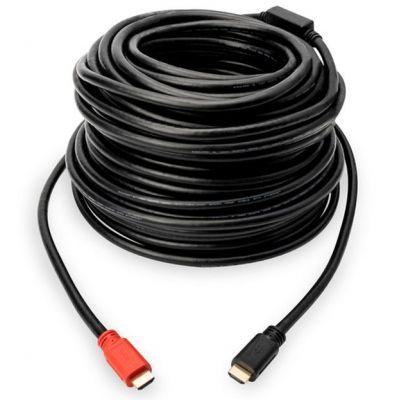 Кабель мультимедийный HDMI M to HDMI M 10.0m 4K Amplifier Digitus (AK-330118-100-S) | Зображення 1