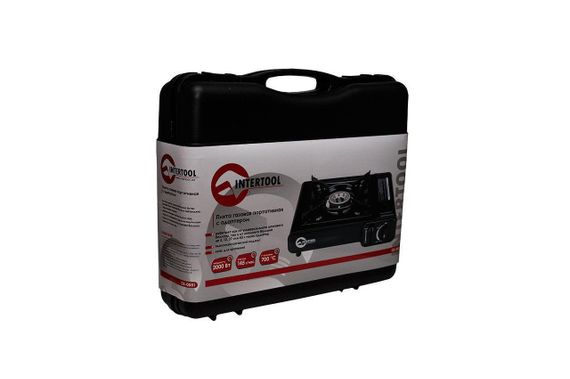 Плита газова портативна Intertool — 342 x 275 x 113 мм з адаптером | Зображення 8