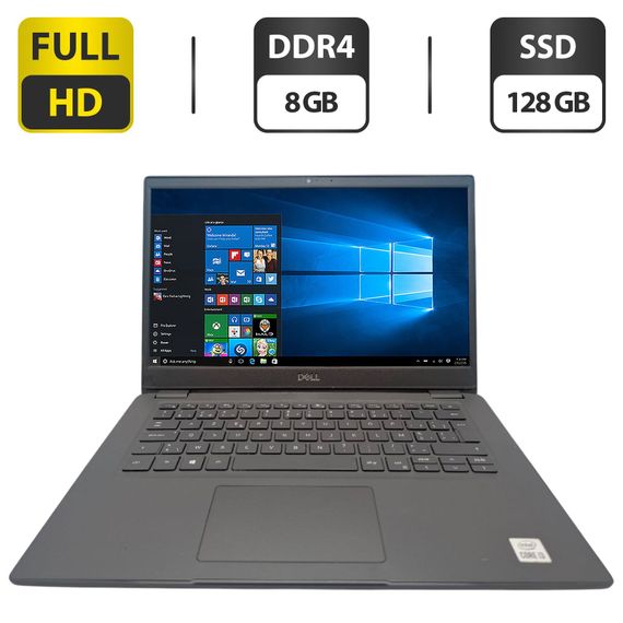 Ультрабук Dell Latitude 3410 / 14" (1920x1080) IPS / Intel Core i3-10110U (2 (4) ядра по 2.1 - 4.1 GHz) / 8 GB DDR4 / 128 GB SSD / Intel UHD Graphics / WebCam б/у