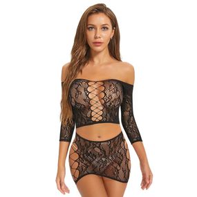 Еротичний комплект Babydoll 44 Чорний w556