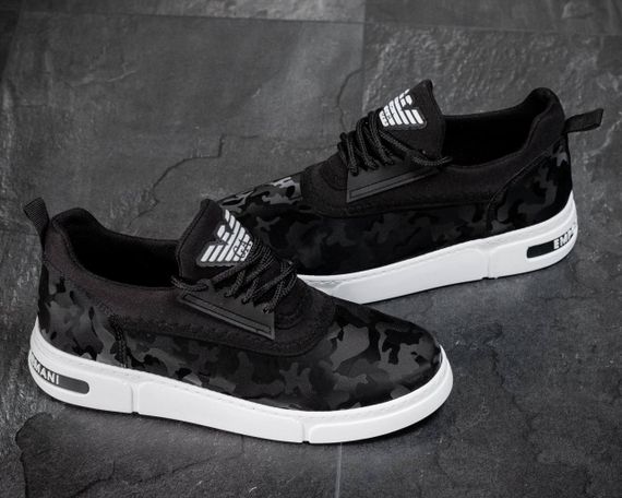 Кросівки Emporio Armani EA7 Exchange Camo Black/White | Зображення 1