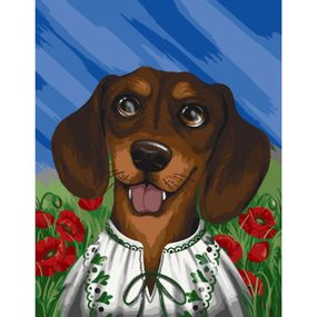 Картина за номерами "Вухастий патріот" ©pollypop92 11523-AC 40х50 см