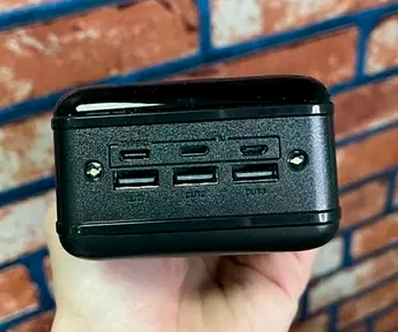 Універсальна мобільна батарея (УМБ) повербанк Power Bank YK DESIGN YK90 50000 mAh чорний (YK90_2350) | Зображення 4