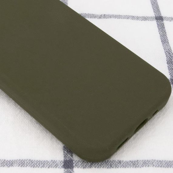 Чохол Silicone Case Full Protective (AA) NO LOGO для Apple iPhone SE (2020) Зелений / Dark Olive | Зображення 2