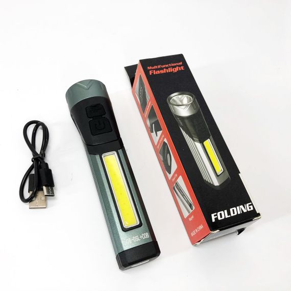 Світлодіодний ліхтарик Акумуляторний ліхтар Police, Ручний ліхтар cob, Потужний універсальний ліхтарик SO-76