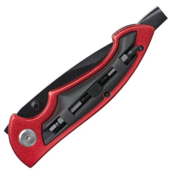 Ніж складаний, ручка алюміній + пластик, 4 викруткові насадки INTERTOOL HT-0592 | Зображення 5