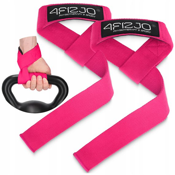 Лямки для станової тяги 4FIZJO Deadlift Straps Pink (P-5905973402293) | Зображення 8