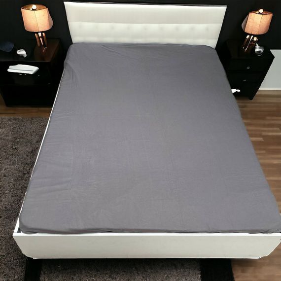 Простынь на резинке SoundSleep Delicacy фланель 90х200 см серая (94287073) | Зображення 1