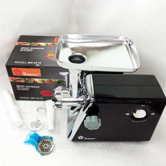 Электрическая настольная мясорубка с насадками, Мощная электрическая мясорубка с реверсом WM-96 | Зображення 9