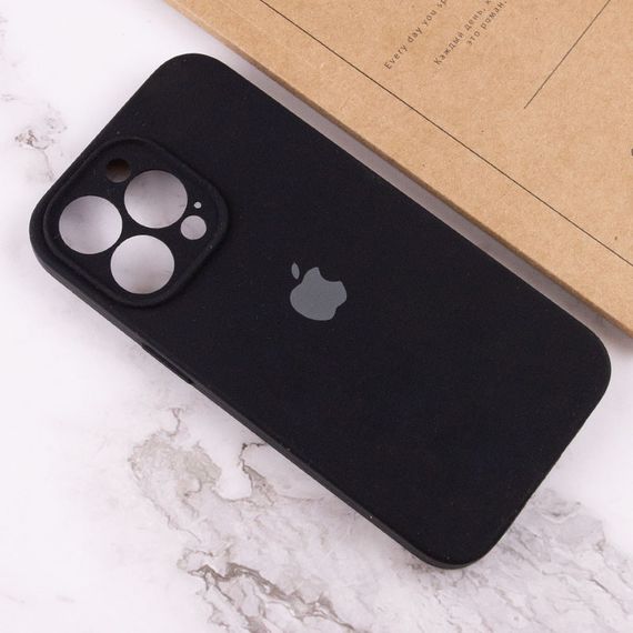 Чохол Silicone Case Full Camera Protective (AA) для Apple iPhone 15 Pro (6.1") Чорний / Black | Зображення 2