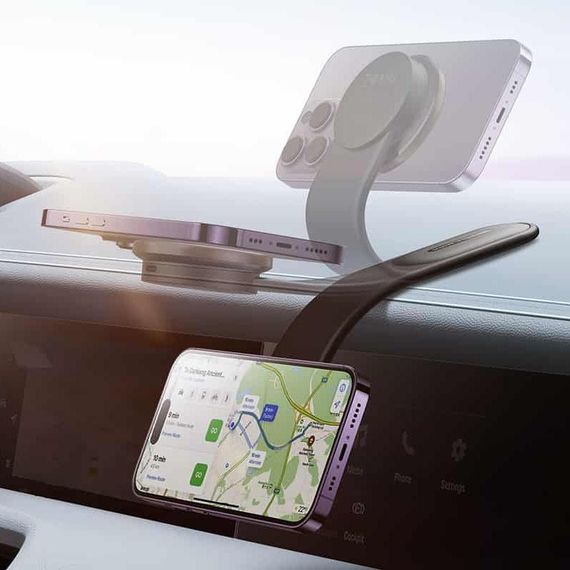 Автодержатель с БЗУ Baseus C02 Pro Series Magnetic Wireless Charging Car Mount Cluster (C40156) Black | Зображення 5