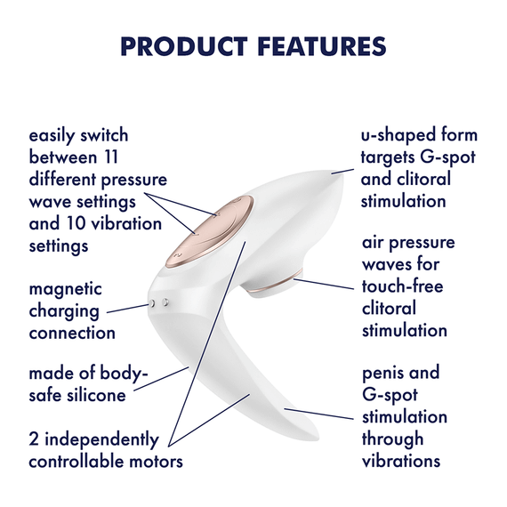 Вібратор для пари Pro 4 Couples Satisfyer (Німеччина) Sex Aura | Зображення 1
