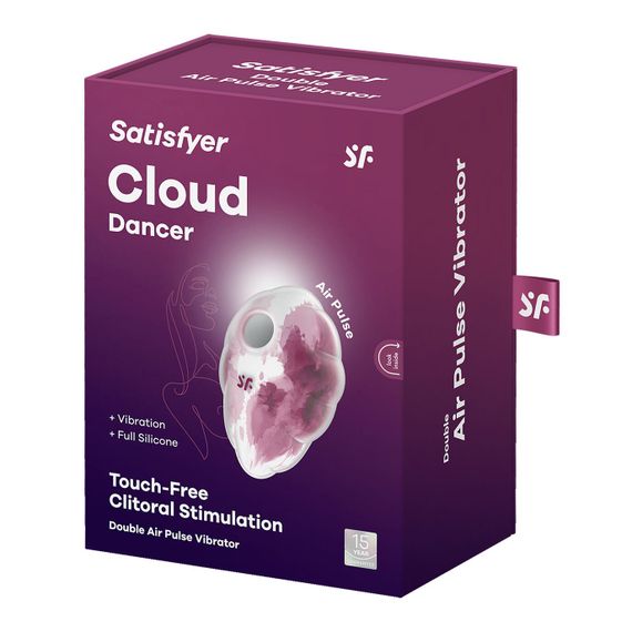 Вакуумний стимулятор з вібрацією Satisfyer Cloud Dancer Red | Зображення 5