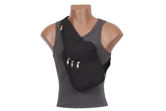 Сумка кобура для прихованого носіння пістолета, нагрудна, зі швидким доступом до зброї (водостійка, чорна) MAS | Зображення 3