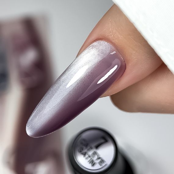 Гель-лак сатиновая кошка Crooz №07 Satin Cat (приглушенный сиреневый) 8мл | Зображення 1