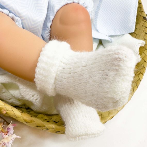 Испанская Виниловая Кукла Новорождённый Младенец RN DOU DOU Анатомический Мальчик Пупс в Коробке Nines d`Onil 37 см | Зображення 2