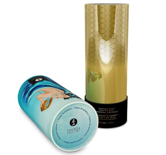 Пенящаяся соль для ванны Shunga Dead Sea salt Oriental Crystals — Ocean Temptations (500 г) | Зображення 2