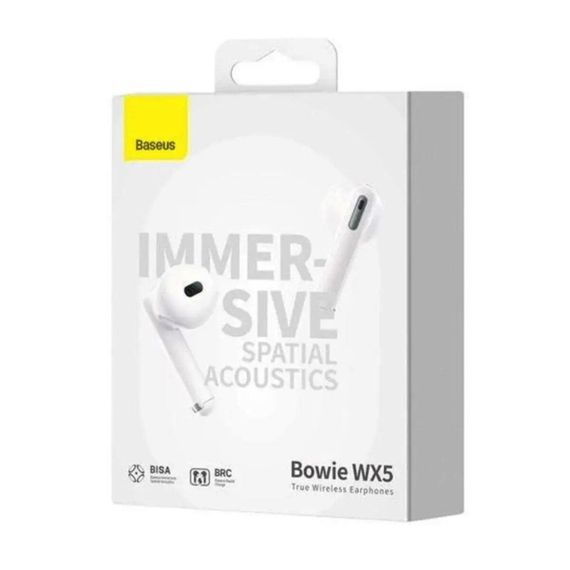 Бездротові навушники Baseus Bowie WX5 True Wireless Earphones White | Зображення 4