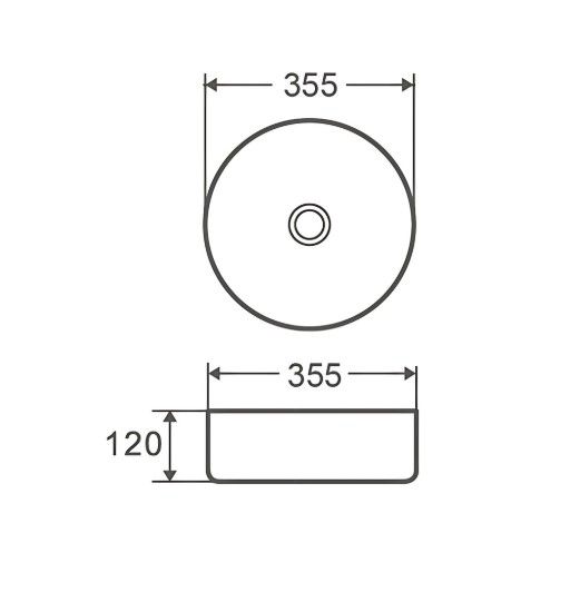 Раковина накладна Mixxus Premium TOPPER-0102 (MP6680) | Зображення 1