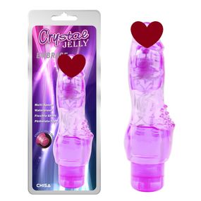 Вибратор Chisa Crystal Jelly Embrace с рельефом в области клитора для дополнительной стимуляции Sex Aura