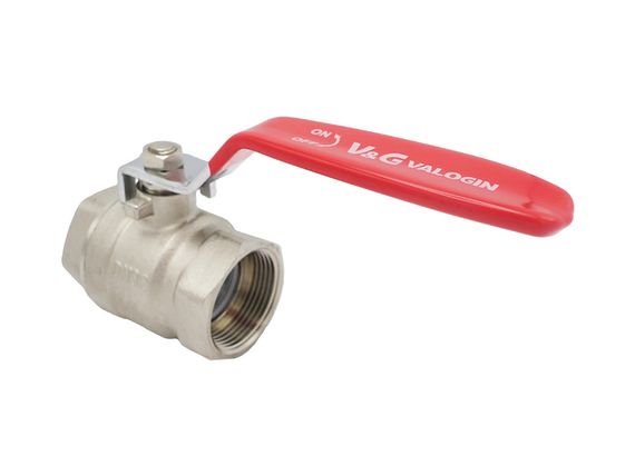 Кран кульовий Valogin Optima 1 1/4" ВВ червона ручка VG-102204 1/10 шт | Зображення 3