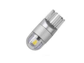 Светодиодная лампа AllLight T10  2 диода 3528 ЛИНЗА W2,1x9,5d 12V WHITE (серая основа)