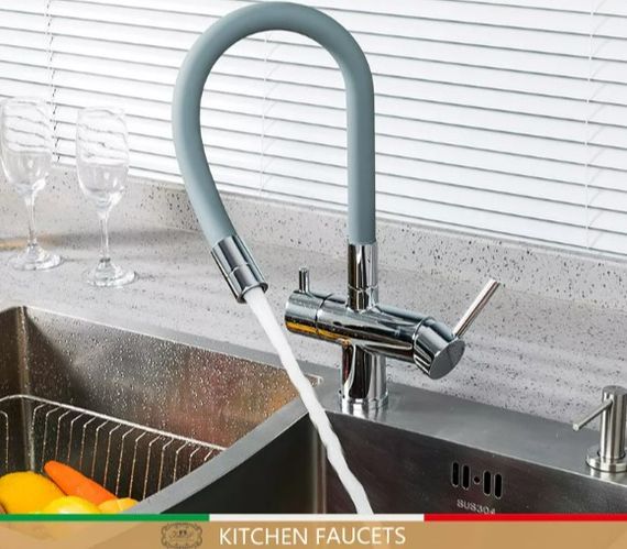 Змішувач для кухні Gappo з виходом для питної води, з гнучким виливом G4398-30 | Зображення 2