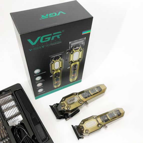 Набор для стрижки с зарядкой VGR 2 в 1 VGR V-600 V-900, Набор для стрижки волос на аккумуляторе CK-64 | Зображення 9