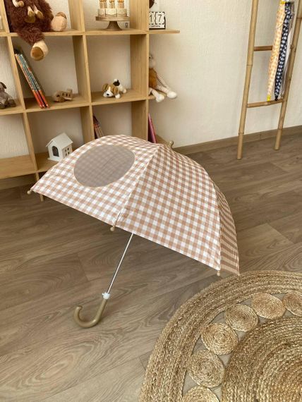 Парасолька дитяча напівавтомат Бежевого кольору | Зображення 1