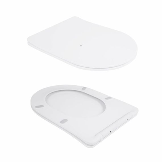 Унитаз подвесной Qtap Scorpio безободковый Ultra Quiet c сиденьем Soft-close QT14332380AW | Зображення 8
