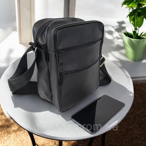 Сумка месенджер шкіряна, Практична чоловіча сумка барсетка, Сумки слінг чоловічі крос-боді PB-57