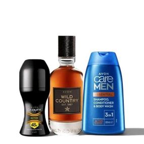 Мужской набор Avon Wild Country - Туалетная вода 75 мл + дезодорант 50 мл + гель для душа 200 мл
