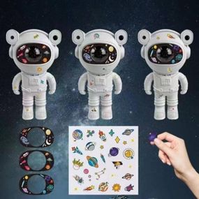 Астронавт з наклейками Bluetooth Speaker Night Light XL-731 Білий