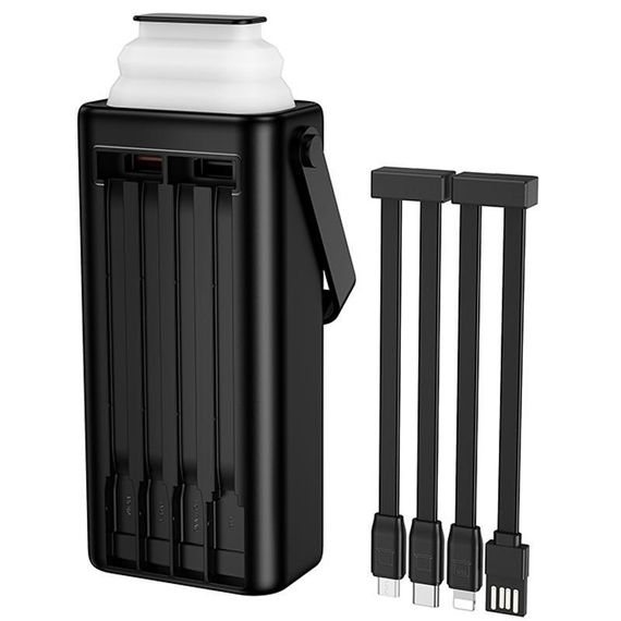 Портативний ЗП Power Bank Borofone BJ65 High 22.5W+PD20W with cable 30000 mAh Black | Зображення 3