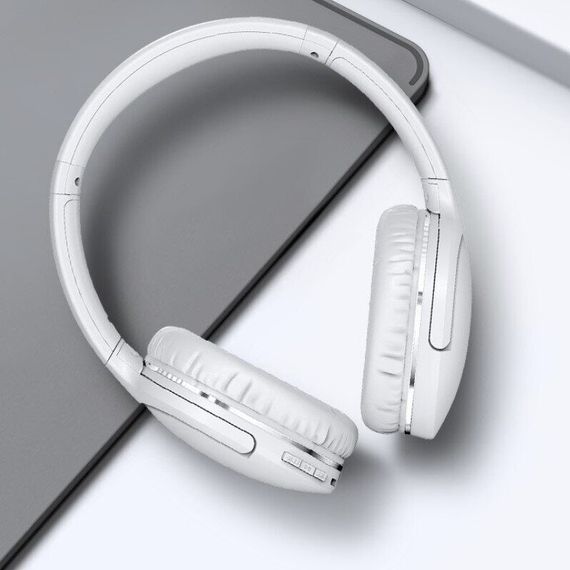 Накладні бездротові навушники Baseus Encok Wireless headphone D02 Pro (NGTD01030) White | Зображення 7