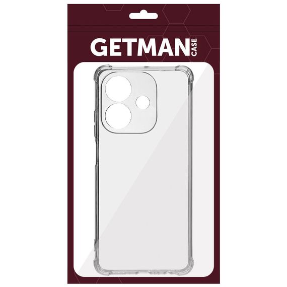 TPU чохол GETMAN Ease logo посилені кути Full Camera для Oppo A3 4G / A3x 4G/ A40m Безбарвний (прозорий) | Зображення 4