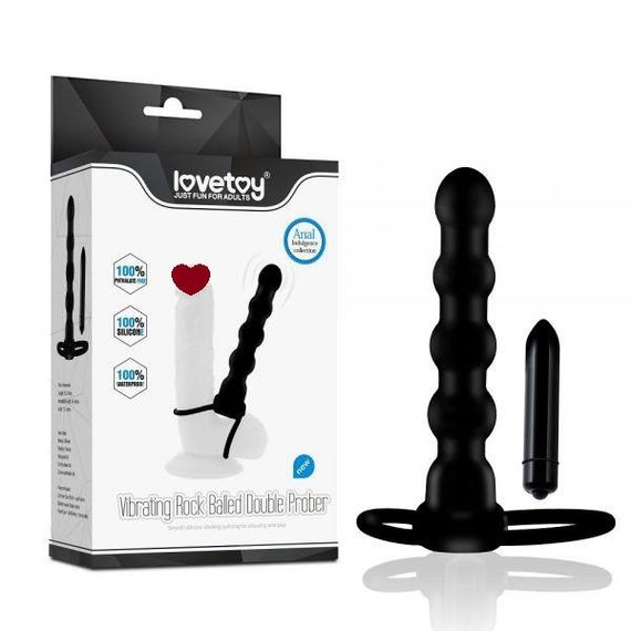 Анальне подвійне задоволення з вібрацією Double Prober Vibrating Sex Aura