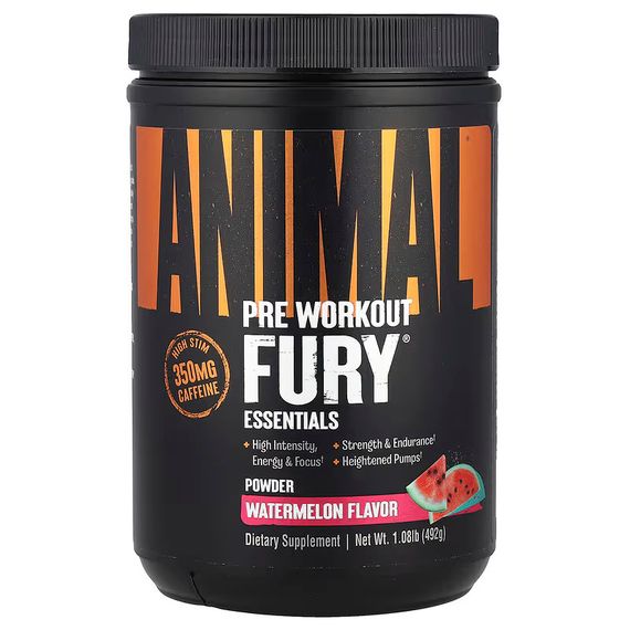 Передтренувальний комплекс Universal Nutrition Animal Fury 492 г, Watermelon