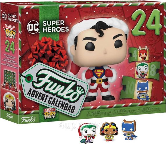 Адвент календарь Супергерои DC. Funko Pop! Advent Calendar DC Super Heroes. Подарочный набор фигурок Фанко Поп