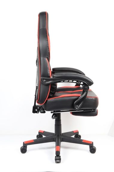 Кресло геймерское Goodwin Parker blackred с подставкой | Зображення 3
