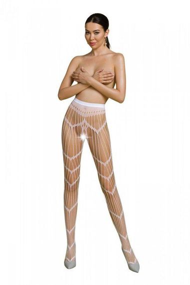 Еротичні колготки-бодістокінг Passion ECO S006 white Sex Aura