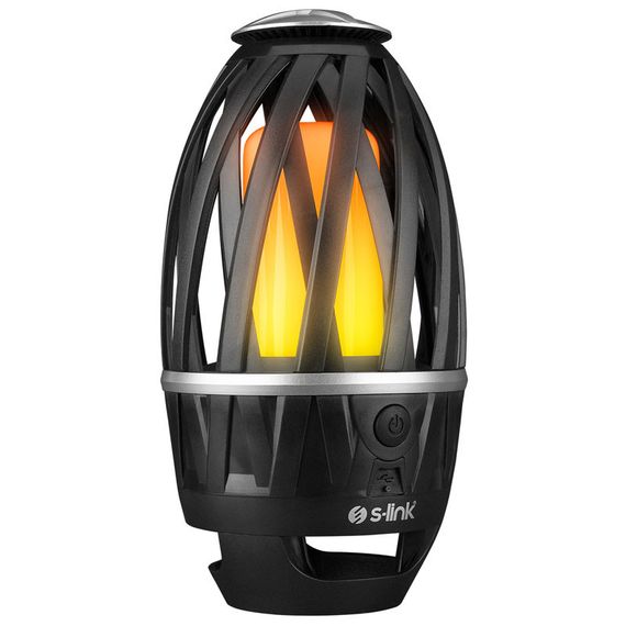 Світильник акумуляторний S-link SL-F807 34 Leds 1200mAh USB Rechargeable Flame Effect Decorative, Чорний | Зображення 1