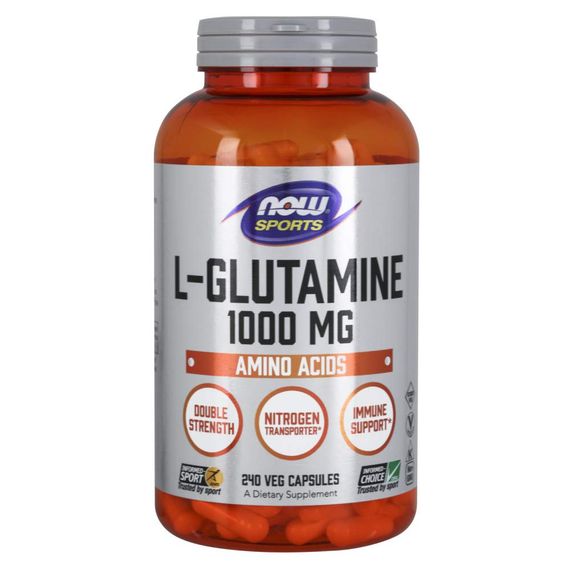 Глютамин NOW Foods L-Glutamine 1000 mg 240 vcaps