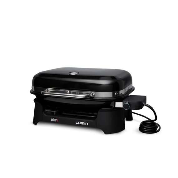Гриль електричний Weber Lumin Compact з підставкою, чорний | Зображення 1