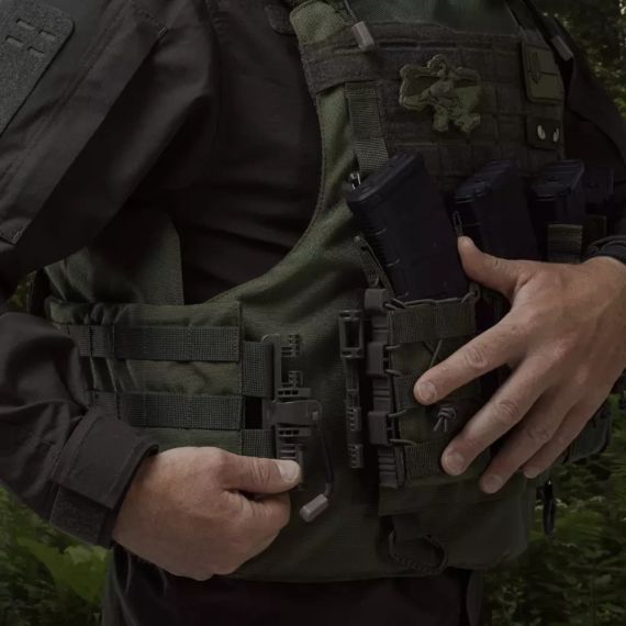 Плитоноска IBV Ukrarmor аналог IOTV, бронежилет-носій Cordura 1000 MOLLE, військова плитоноска ЗСУ, страйкбол, колір Олива | Зображення 7
