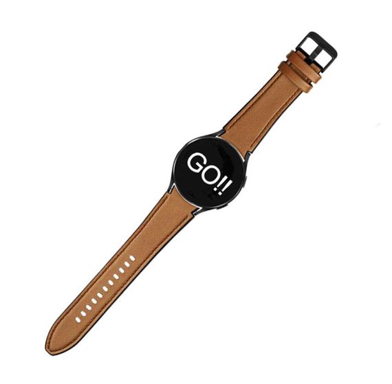 Ремешок Primolux Leather Silicone для часов Samsung Galaxy Watch 4 44mm SM-R870 - Brown | Зображення 4