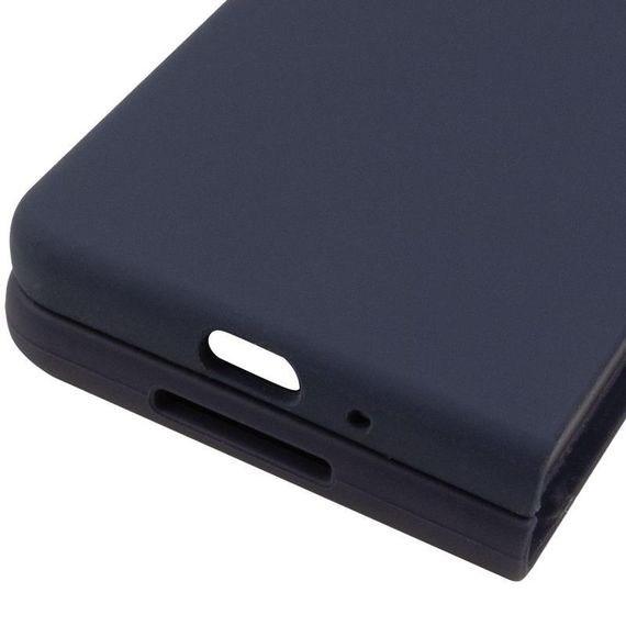 Чохол Foldables Silicone Cover Lakshmi (AAA) для Samsung Galaxy Z Fold4 Білий / White Темно-синій / Midnight blue | Зображення 4