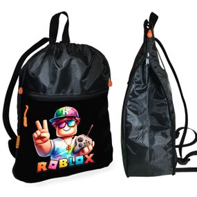 Рюкзак-мішок для взуття, спортивної форми Роблокс «Roblox» дитяча сумка для змінки з розширювачем (1670)